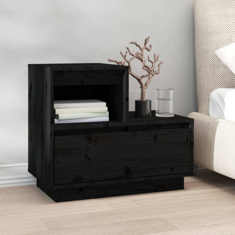 Szafka nocna, 60x34x51 cm, lite drewno sosnowe