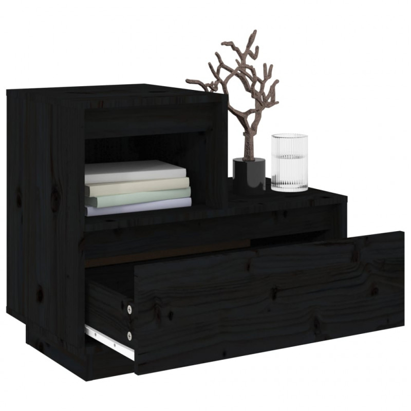 Szafka nocna, 60x34x51 cm, lite drewno sosnowe