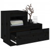 Szafka nocna, 60x34x51 cm, lite drewno sosnowe