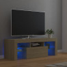 Szafka pod TV z oświetleniem LED, dąb sonoma, 120x35x40 cm