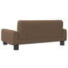 Sofa dla dzieci, brązowa, 70x45x30 cm, obita tkaniną