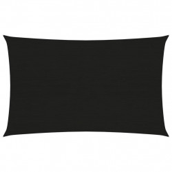 Żagiel przeciwsłoneczny, 160 g/m², czarny, 2x4,5 m, HDPE