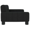 Sofa dla dzieci, czarna, 70x45x30 cm, obita tkaniną