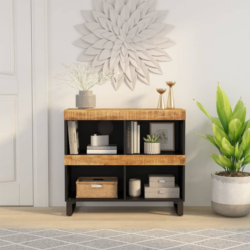 Szafka, 85x33x75 cm, lite drewno mango