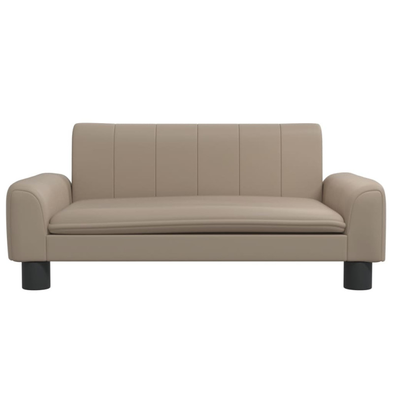 Sofa dla dzieci, cappuccino, 70x45x30 cm, sztuczna skóra