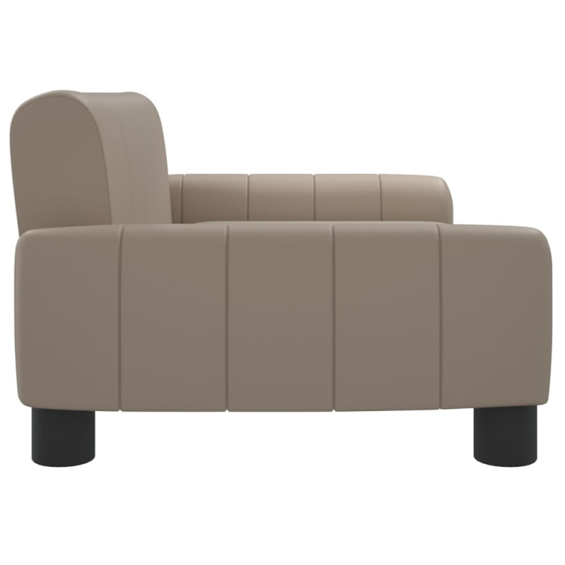 Sofa dla dzieci, cappuccino, 70x45x30 cm, sztuczna skóra