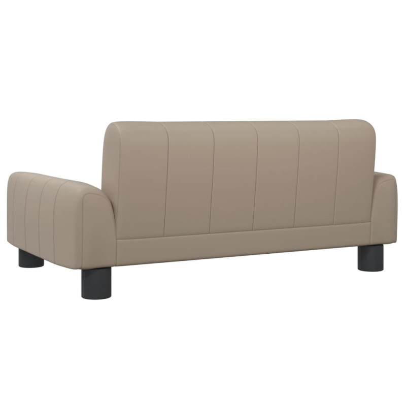 Sofa dla dzieci, cappuccino, 70x45x30 cm, sztuczna skóra