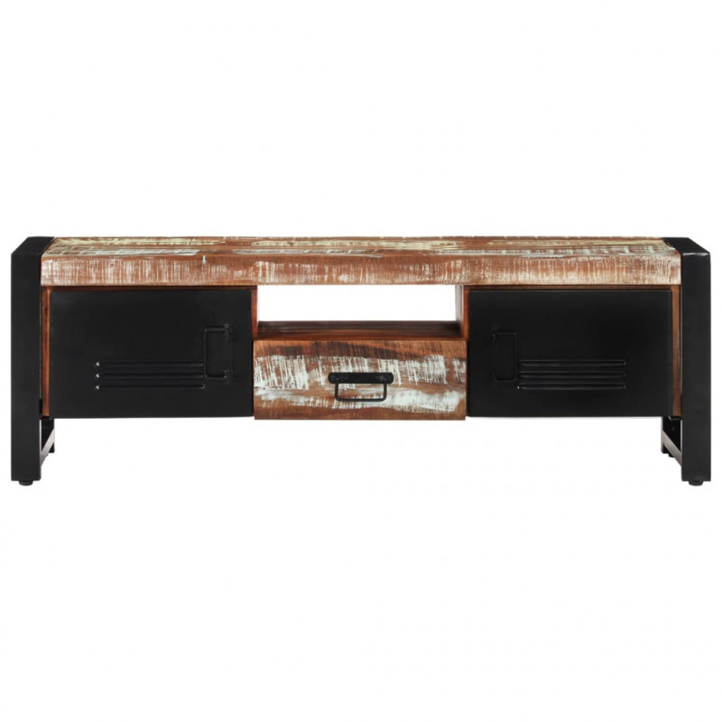 Szafka pod TV, 120 x 30 x 40 cm, lite drewno odzyskane