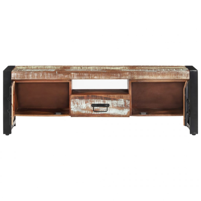 Szafka pod TV, 120 x 30 x 40 cm, lite drewno odzyskane
