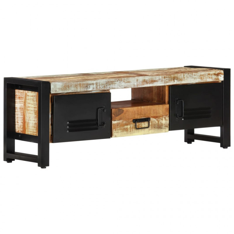 Szafka pod TV, 120 x 30 x 40 cm, lite drewno odzyskane