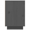Szafki nocne, 2 szt., szare, 50x34x50 cm, lite drewno sosnowe
