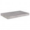 Półki ścienne, 2 szt., szarość betonu, 50x23x3,8 cm, MDF