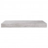 Półki ścienne, 2 szt., szarość betonu, 50x23x3,8 cm, MDF