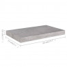 Półki ścienne, 2 szt., szarość betonu, 50x23x3,8 cm, MDF