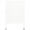 Szafka pod telewizor, biała, 105x35x52 cm, stal i szkło