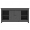 Szafka pod telewizor, szara, 103x36,5x52 cm, drewno sosnowe