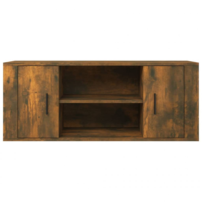 Szafka pod telewizor, przydymiony dąb, 100x35x40 cm