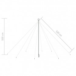 Choinka z lampek, wewn./zewn., 800 niebieskich diod LED, 5 m