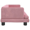Sofa dla dzieci, różowa, 80x45x30 cm, aksamit