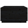 Stolik kawowy, czarny, 80x80x45 cm, lite drewno sosnowe