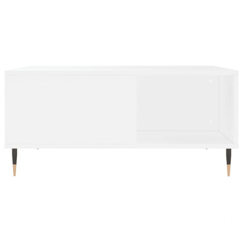 Stolik kawowy, biały 80x80x36,5 cm, materiał drewnopochodny