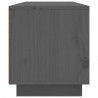 Szafka pod telewizor, szara, 140x35x40 cm, lite drewno sosnowe