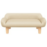 Sofa dla dzieci, kremowa, 70x40x24 cm, obita tkaniną