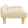 Sofa dla dzieci, kremowa, 70x40x24 cm, obita tkaniną