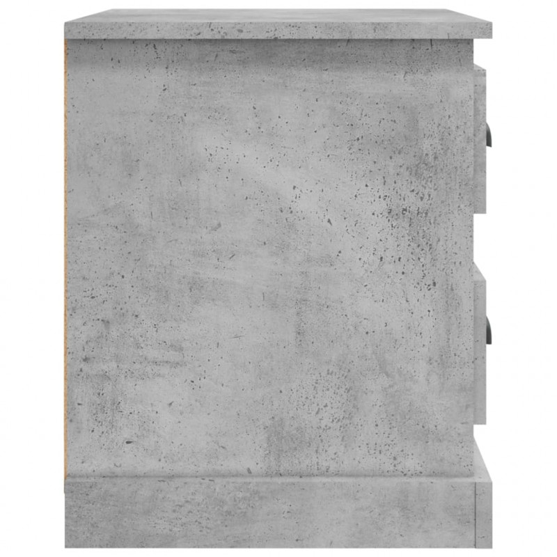 Szafka nocna, szarość betonu, 39x39x47,5 cm