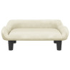 Sofa dla dzieci, kremowa, 70x40x24 cm, aksamit