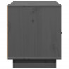 Szafka pod TV, szara, 80x34x40 cm, lite drewno sosnowe