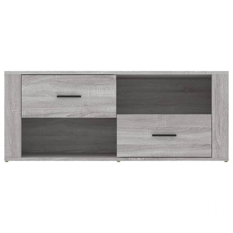 Szafka pod telewizor, szary dąb sonoma, 100x35x40 cm