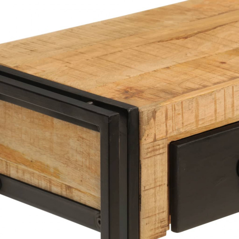 Stolik konsolowy, 110x30x76 cm, lite drewno mango