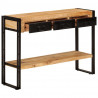 Stolik konsolowy, 110x30x76 cm, lite drewno mango