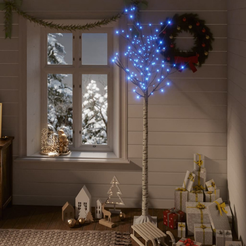 Wierzba z oświetleniem, 180 niebieskich diod LED, 1,8 m