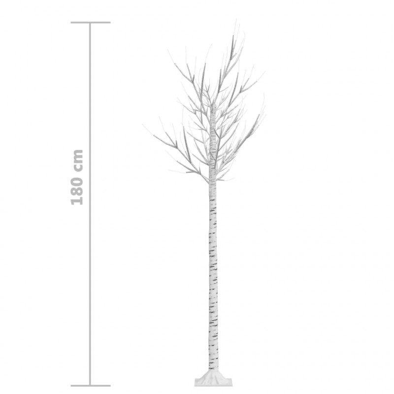 Wierzba z oświetleniem, 180 niebieskich diod LED, 1,8 m