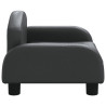 Sofa dla dzieci, czarna, 50x40x30 cm, sztuczna skóra