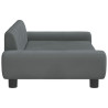 Sofa dla dzieci, ciemnoszara, 100x54x33 cm, aksamit