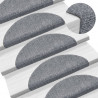 Samoprzylepne nakładki na schody, 10 szt, jasnoszare, 56x17x3cm
