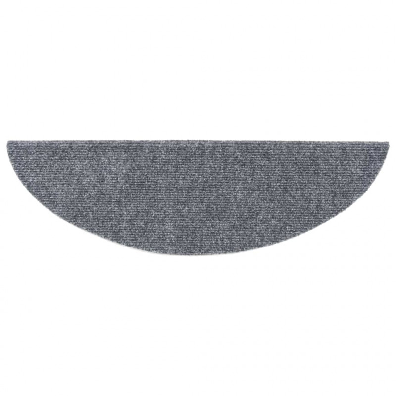 Samoprzylepne nakładki na schody, 10 szt, jasnoszare, 56x17x3cm