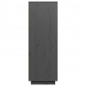 Szafka, szara, 60x40x116,5 cm, lite drewno sosnowe