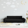 Sofa dla dzieci, czarna, 100x54x33 cm, aksamit