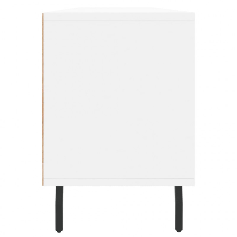 Szafka pod TV, biała, 150x30x44,5 cm, materiał drewnopochodny