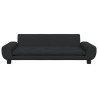 Sofa dla dzieci, czarna, 100x54x33 cm, aksamit