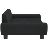 Sofa dla dzieci, czarna, 100x54x33 cm, aksamit