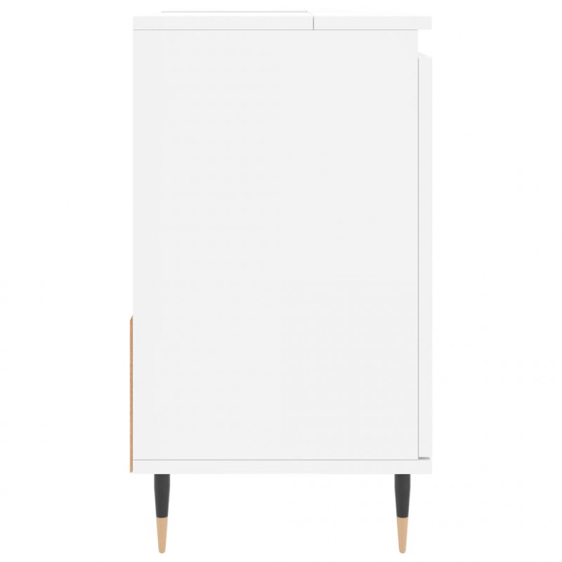 Szafka łazienkowa, biała, 65x33x60 cm, materiał drewnopochodny