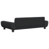 Sofa dla dzieci, czarna, 100x54x33 cm, aksamit