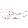 Sofa dla dzieci, czarna, 100x54x33 cm, aksamit