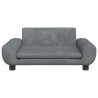 Sofa dla dzieci, ciemnoszara, 70x45x33 cm, aksamit