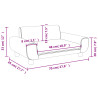 Sofa dla dzieci, ciemnoszara, 70x45x33 cm, aksamit